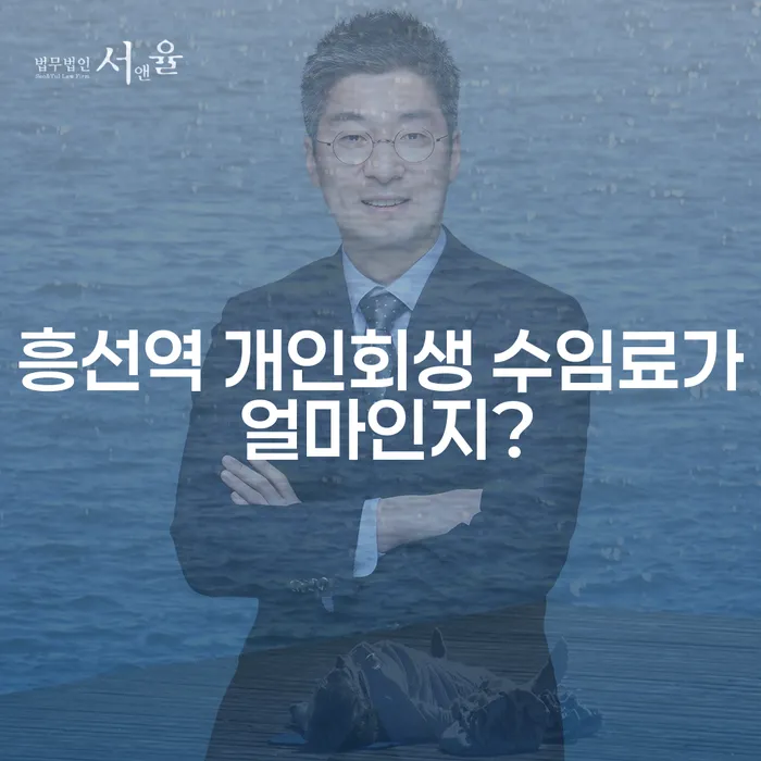 흥선역 개인회생 수임료가 얼마인지?